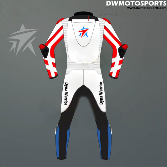 DW Motosports White Fury Edition Racing Suit