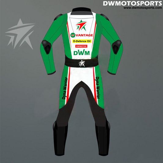 DW Motosports Green Ray Series Racing Suit