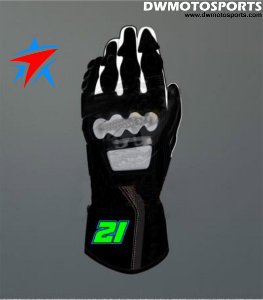 DW Motosports S Series Leather Race Gloves