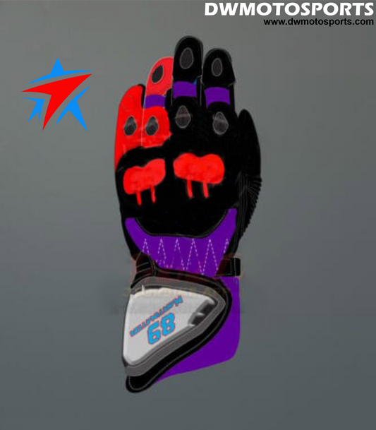 DW Motosports S Series Leather Race Gloves