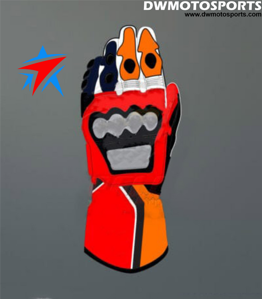 DW Motosports S Series Leather Race Gloves