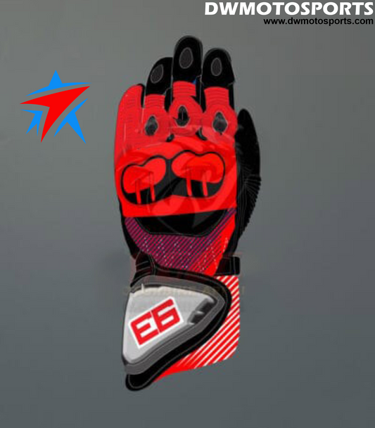 DW Motosports S Series Leather Race Gloves