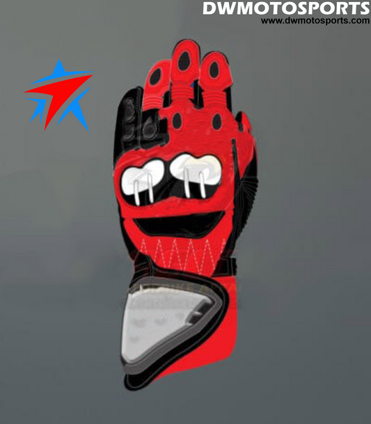 DW Motosports S Series Leather Race Gloves