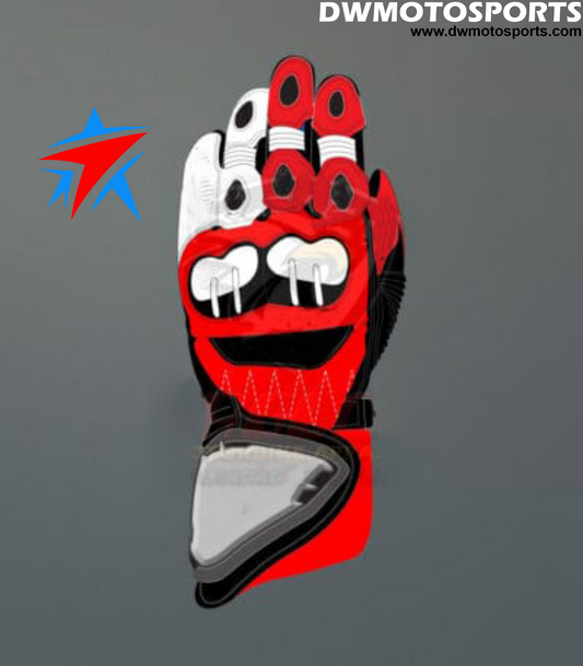 DW Motosports S Series Leather Race Gloves