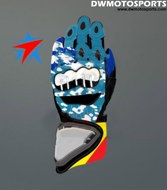 DW Motosports S Series Leather Race Gloves
