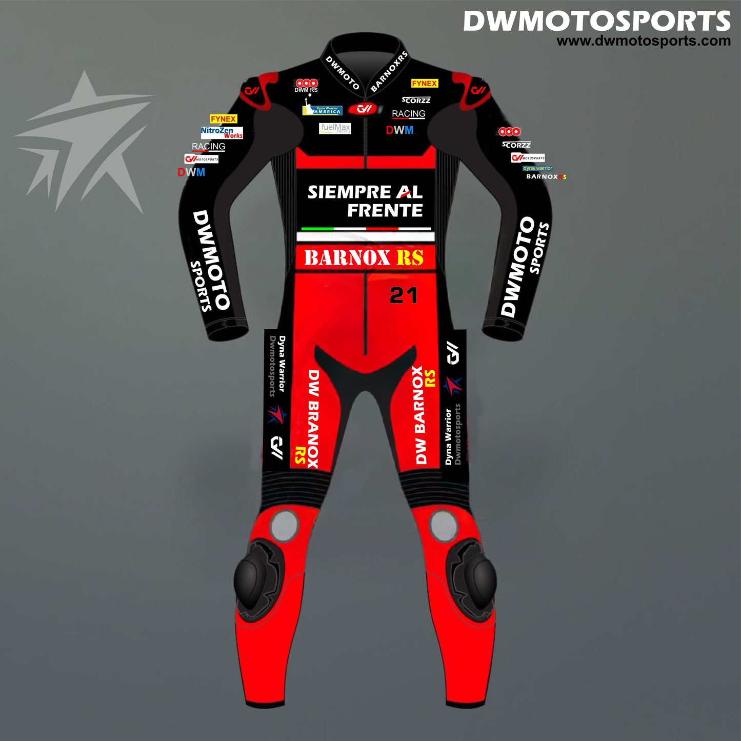 DWMotoSports DWX-R Leather Race Suit