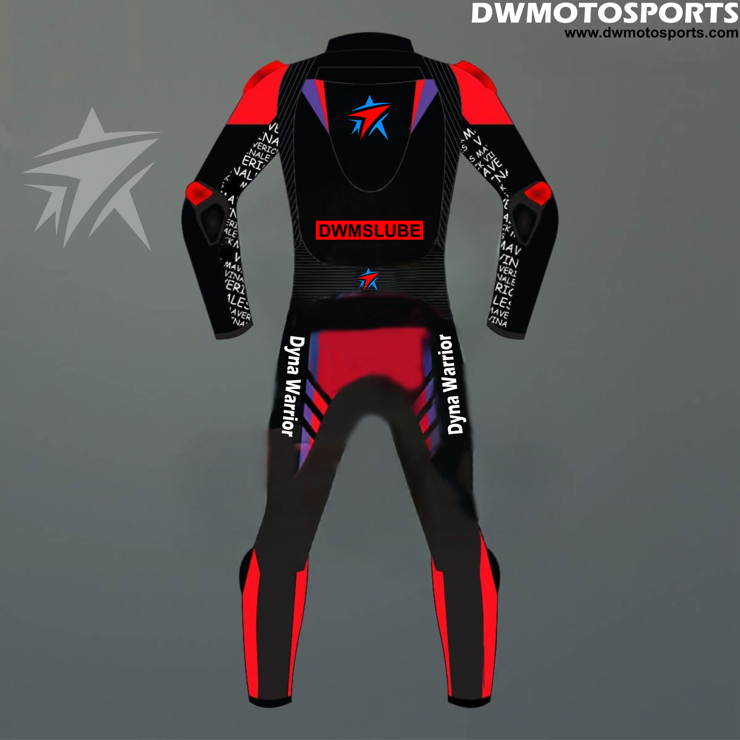 DW Motosports Black Armor Pro Suit