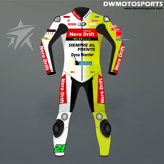DW Motosports Yellow Fury Suit