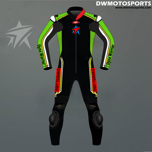 DW Motosports Kinetic Green Racing Suit