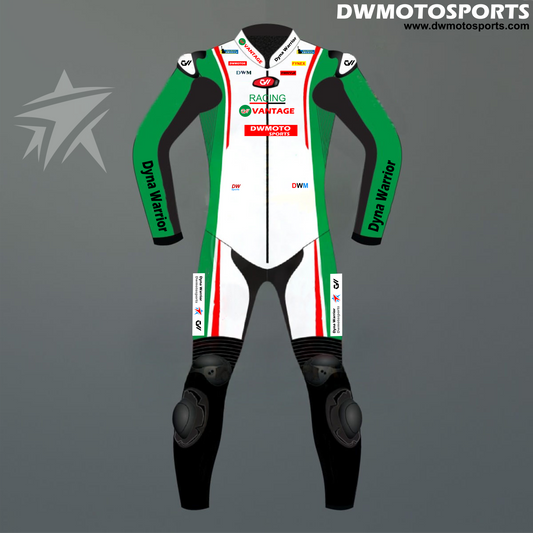 DW Motosports Green Ray Series Racing Suit
