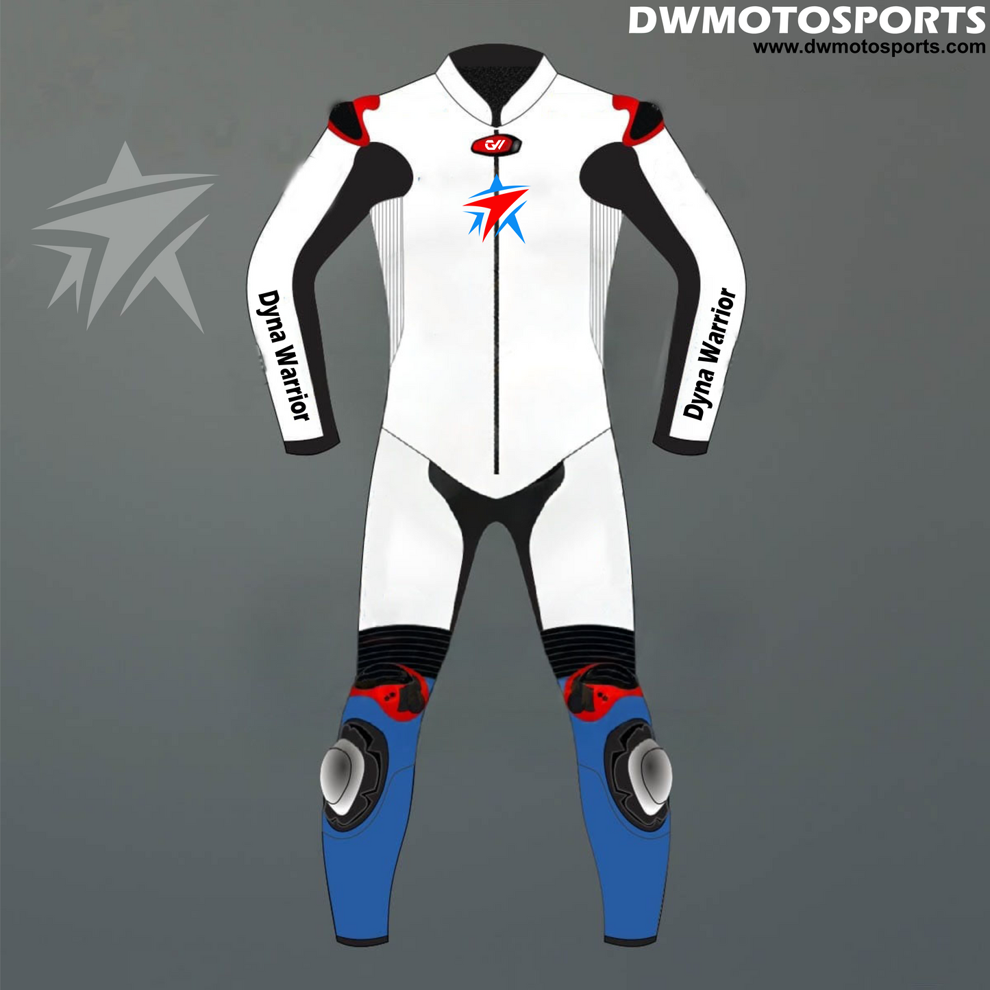 DW Motosports White Fury Edition Racing Suit