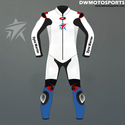 DW Motosports White Fury Edition Racing Suit