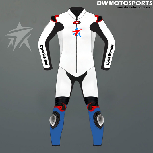 DW Motosports White Fury Edition Racing Suit