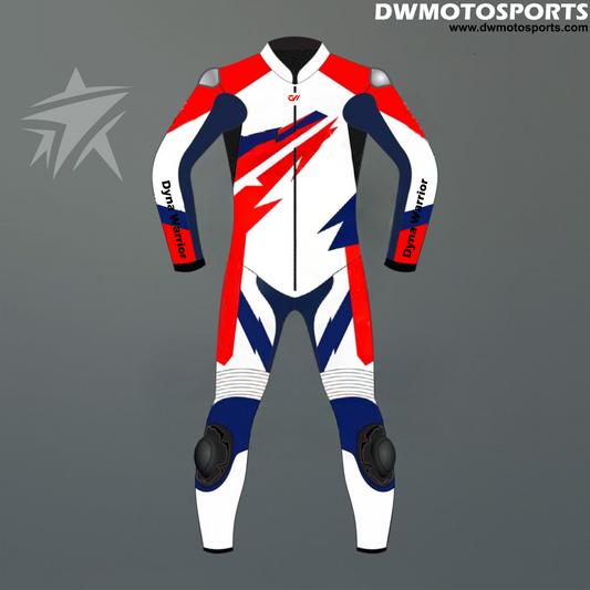 DW Motosports Tricolor Velocity Racing Suit