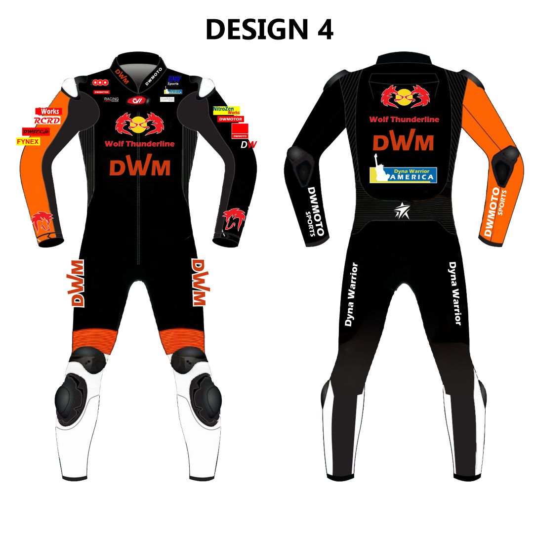 Custom Motorcycle Racing Suit By DW Motosports