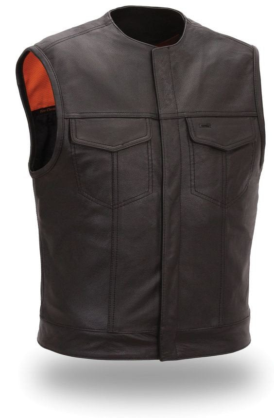 Leder Biker Leather Vest