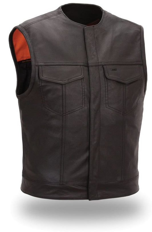 Leder Biker Leather Vest