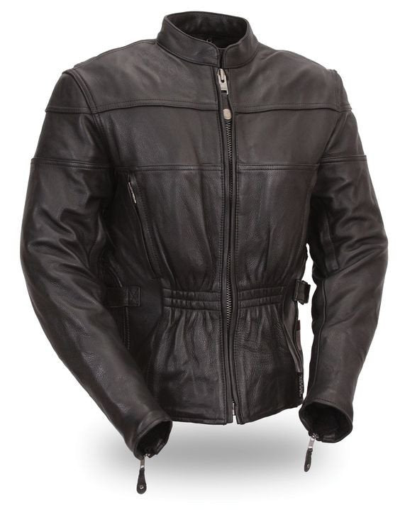 Limpo Ladies Biker Leather Jacket