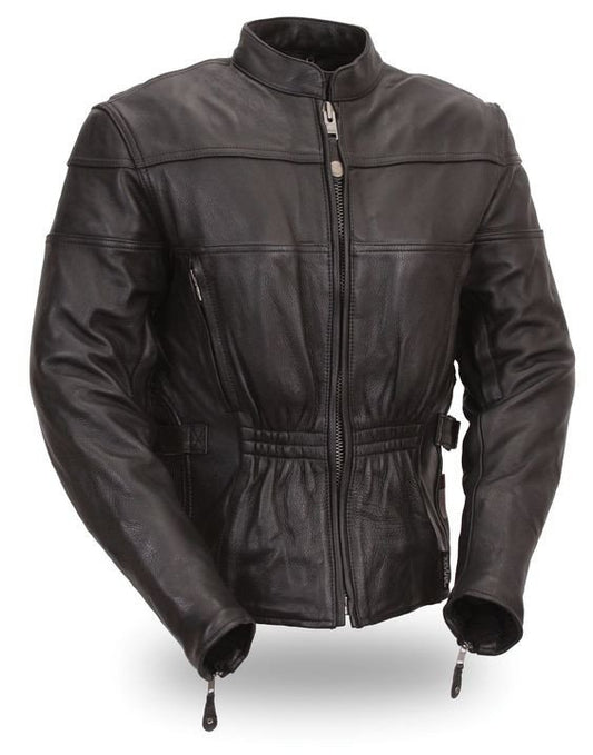 Limpo Ladies Biker Leather Jacket