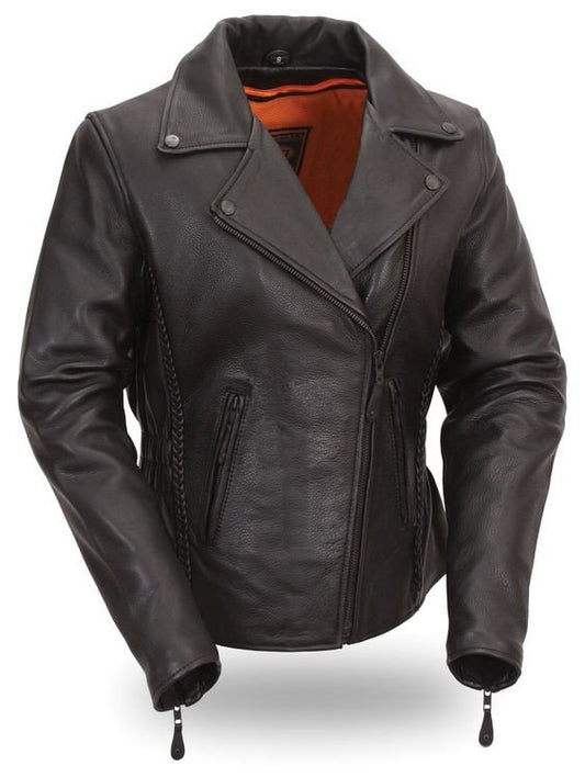 Twirl Ladies Biker Leather Jacket
