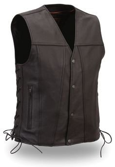 Xeb Biker Leather Vest